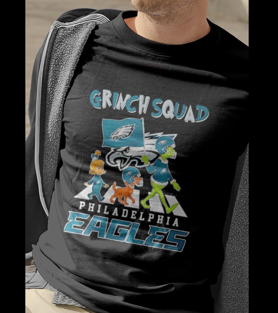 Grinch Squad Philadelphia Eagles Family Walk T-Shirt