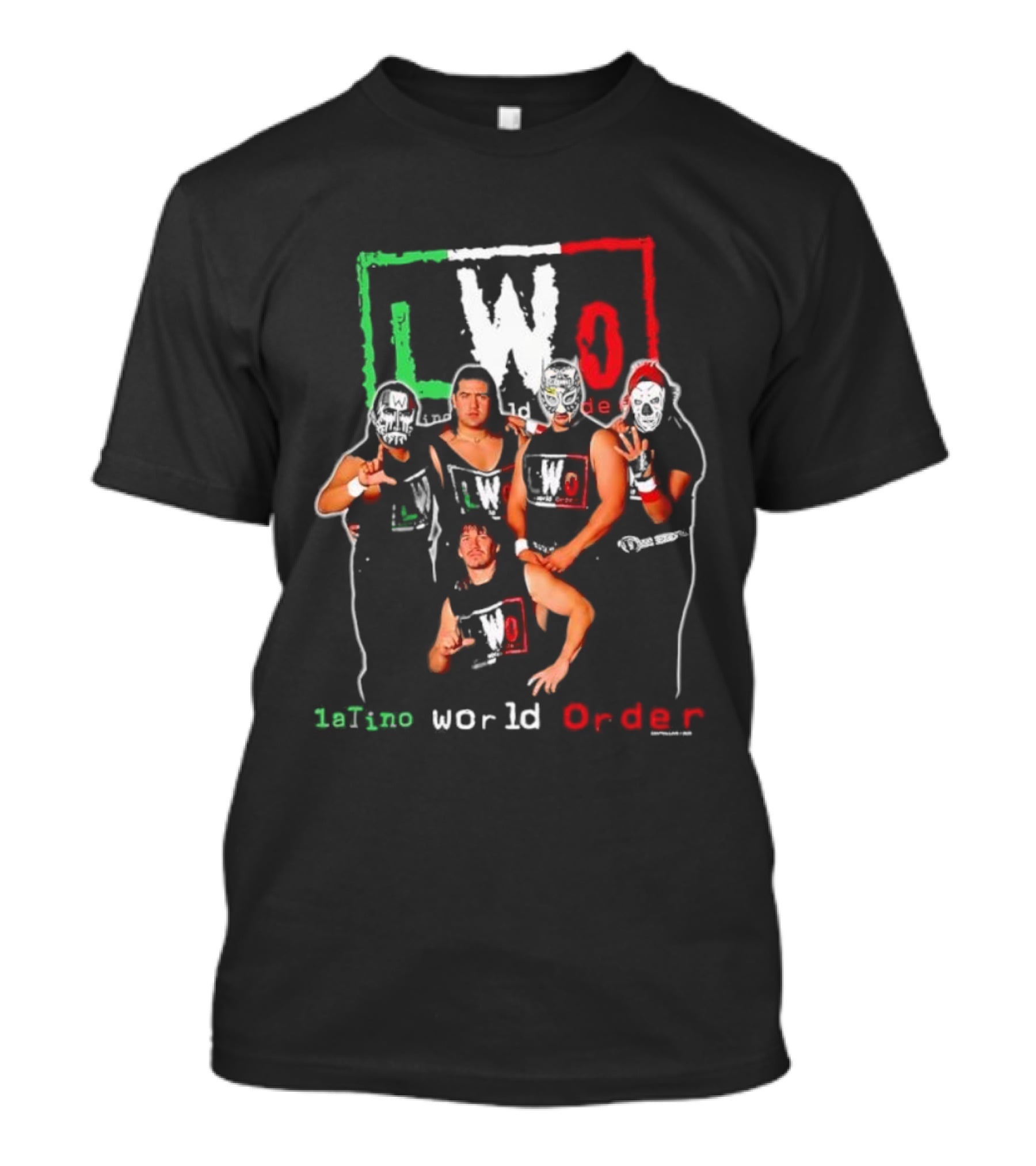 LWO Latino World Order Pro Wrestling Group Iconic 90s Wrestling Style T-Shirt