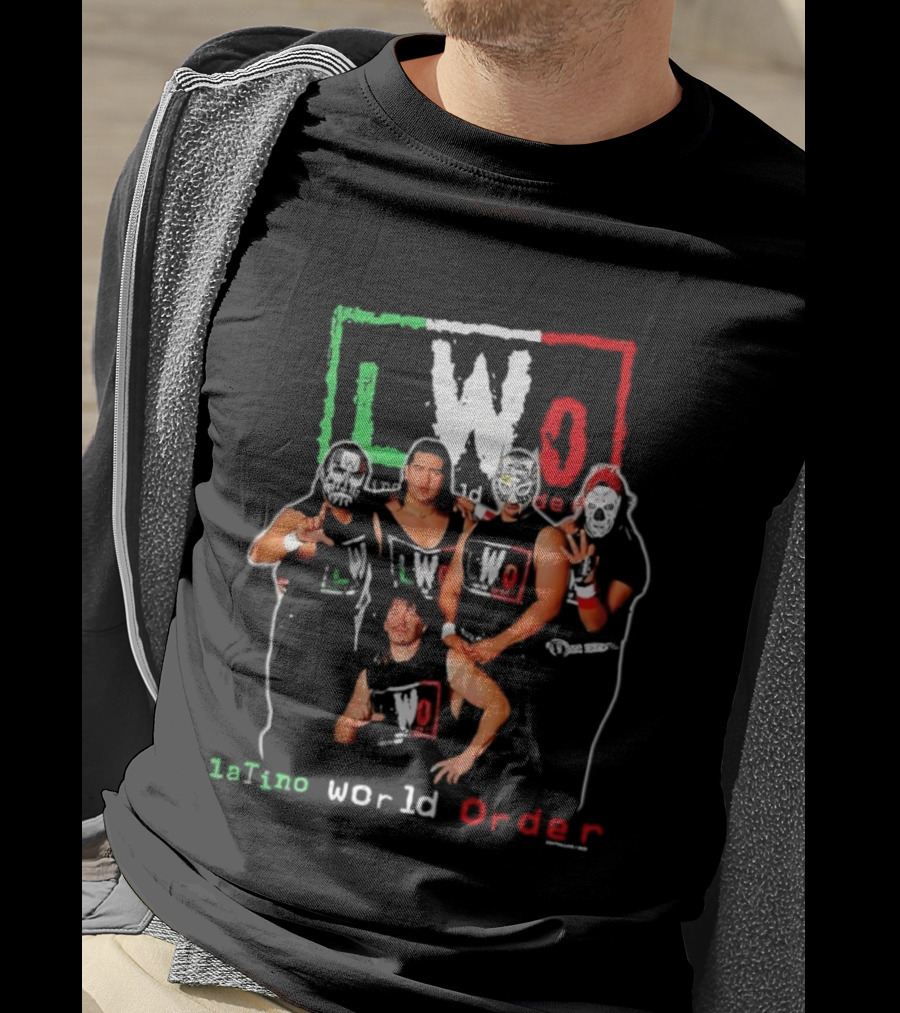 LWO Latino World Order Pro Wrestling Group Iconic 90s Wrestling Style T-Shirt