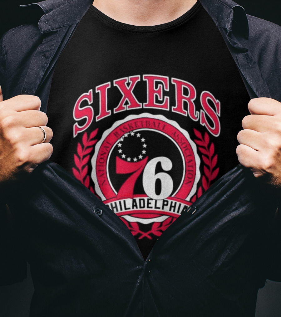 Philadelphia 76 Sixers Basketball Crest T-Shirt