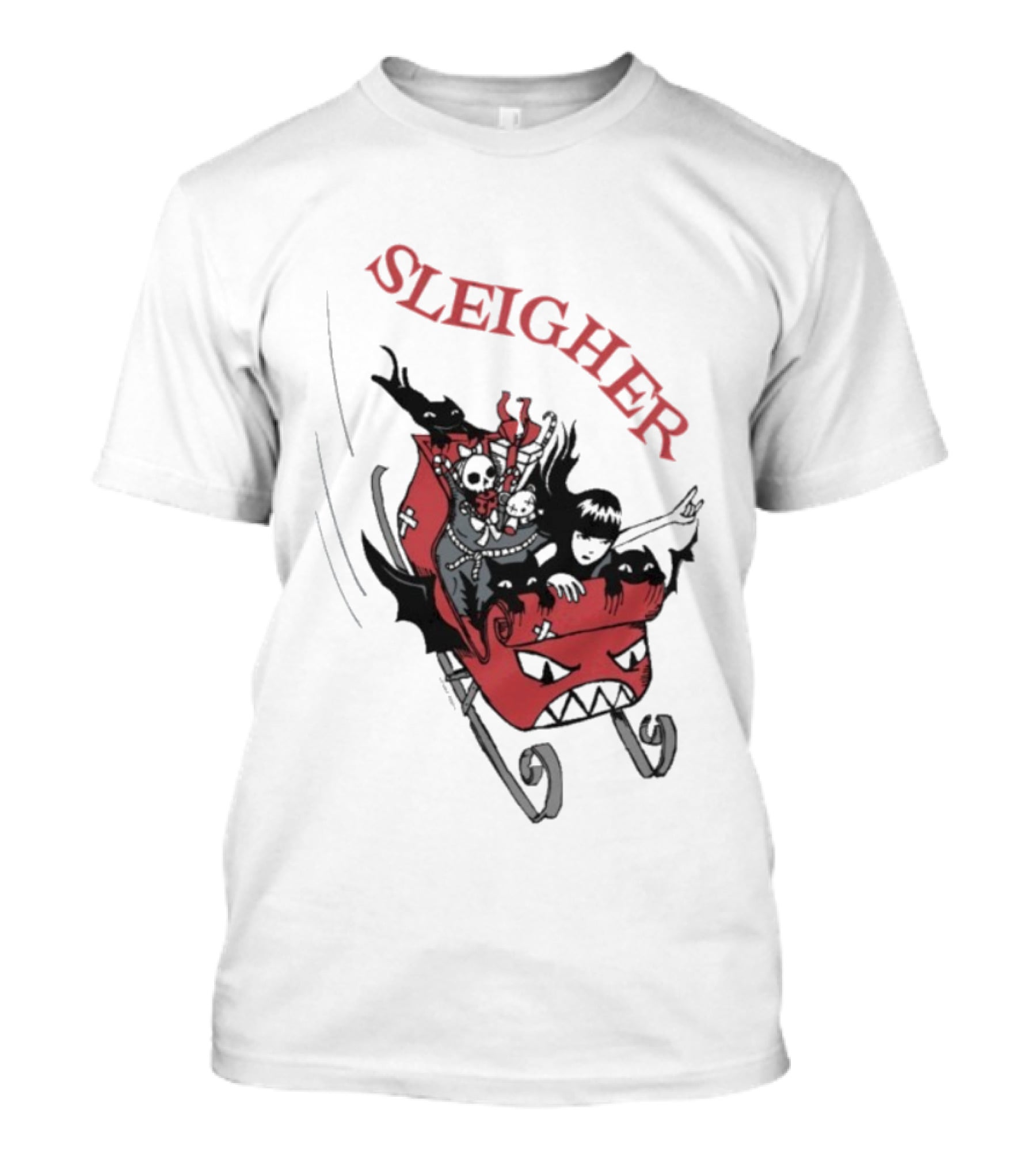 Sleigher Emily Strange Christmas T-Shirt