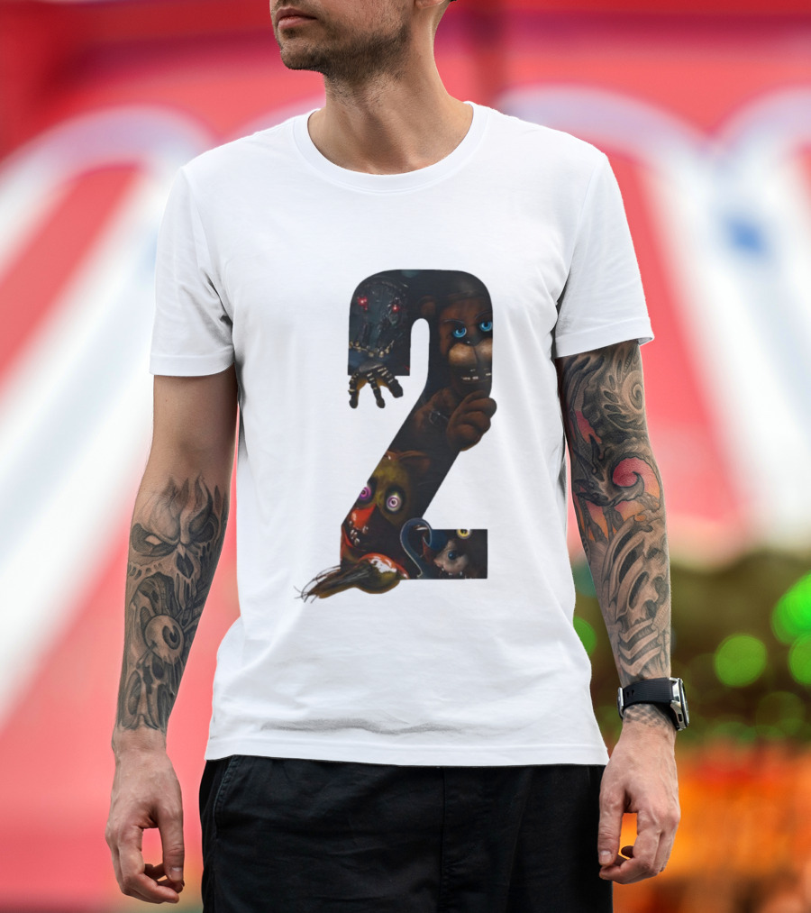 Five Nights At Freddy's 2 Character Collage Animatronics T-Shirt