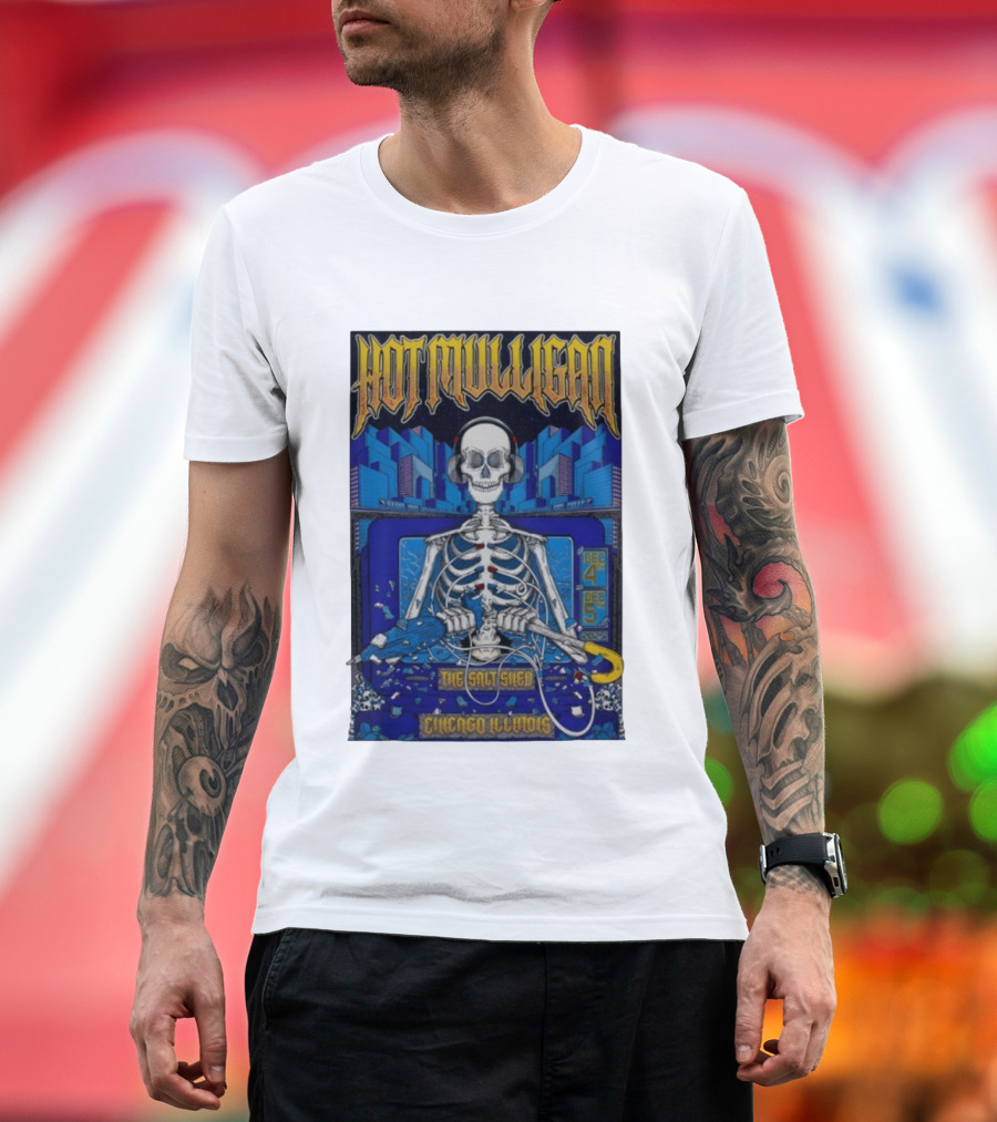Hot Mulligan Skeleton Concert Salt Shed Chicago IL Dec 4-5 2025 T-Shirt