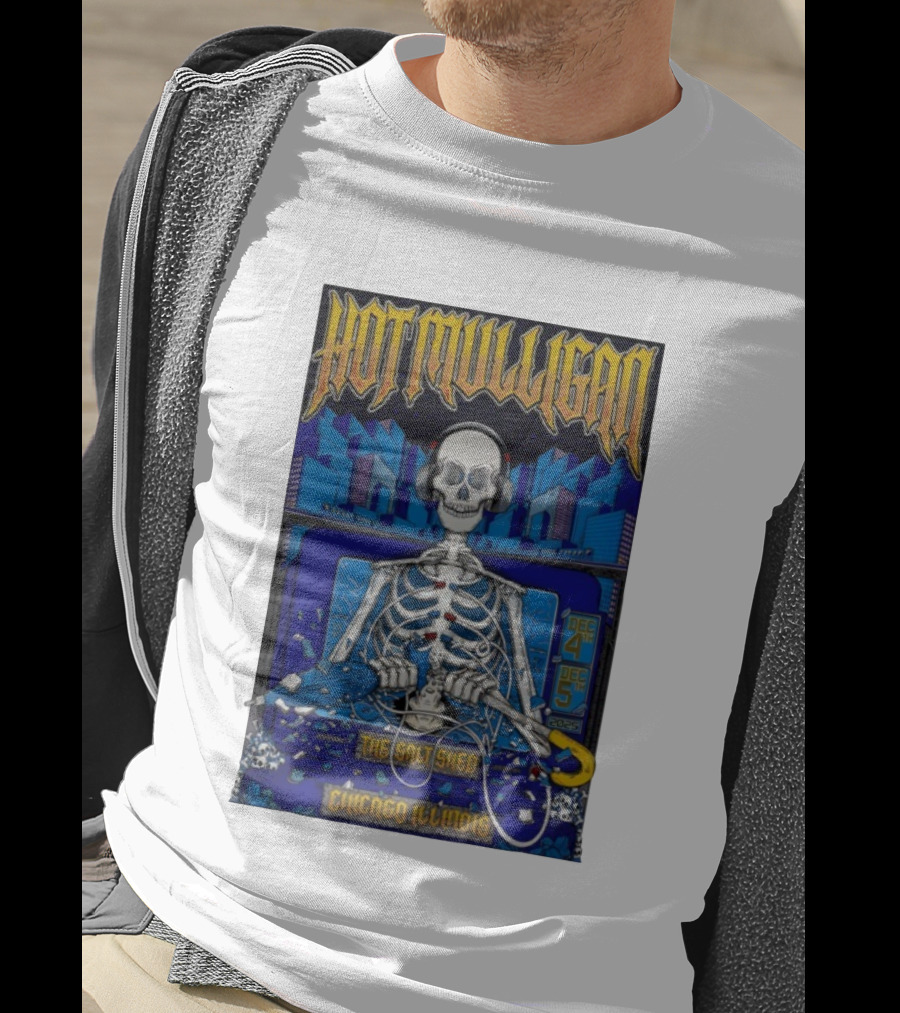 Hot Mulligan Skeleton Concert Salt Shed Chicago IL Dec 4-5 2025 T-Shirt