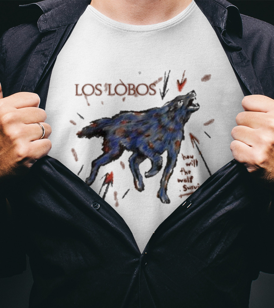 Los Lobos How Will The Wolf Survive Wild Canine Survival Question T-Shirt