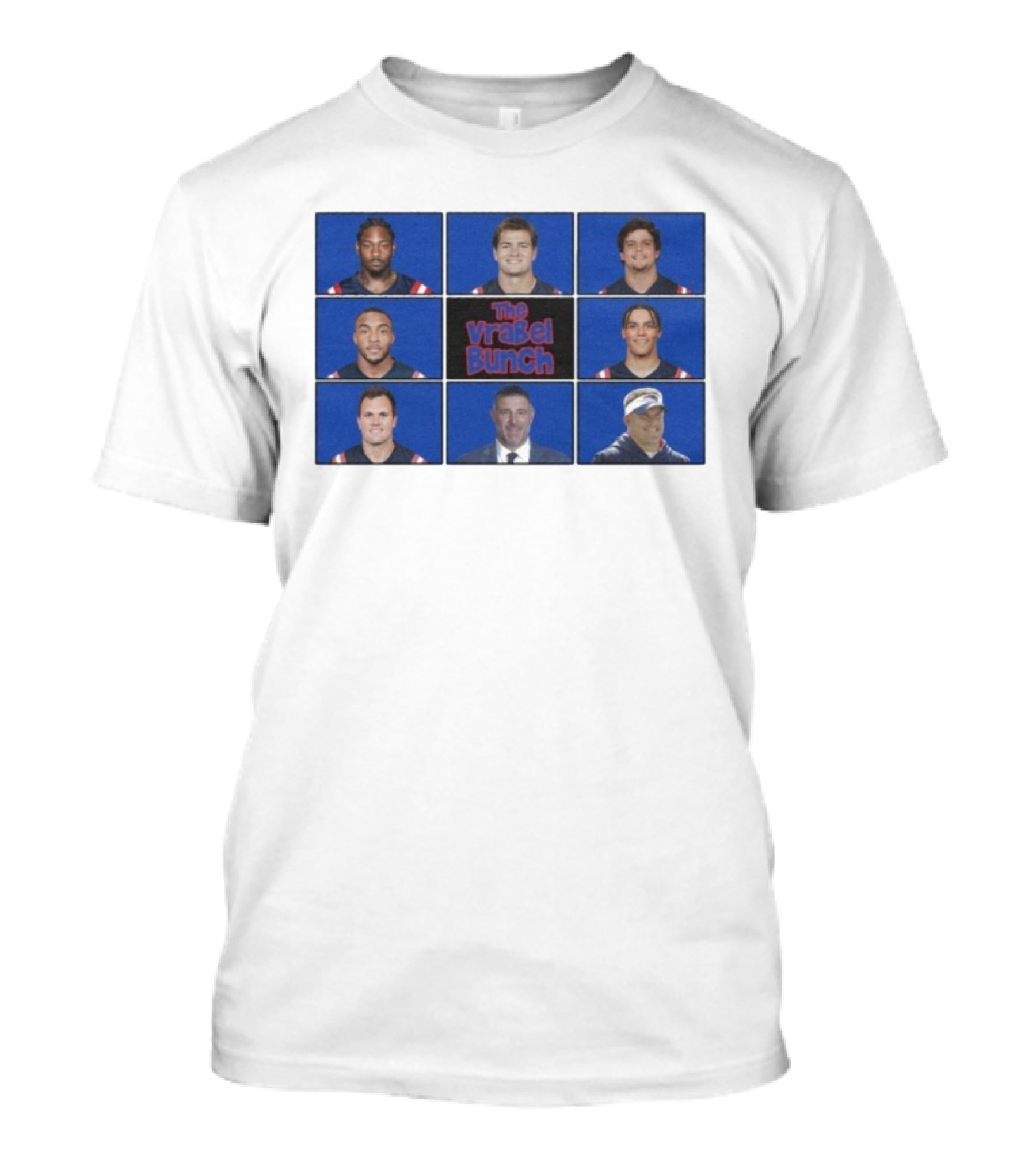 New England Patriots The Vrabel Bunch Player Collage T-Shirt