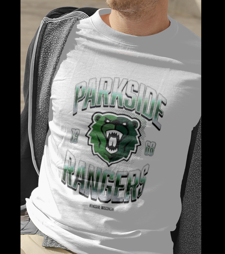 Parkside Rangers Kenosha Wisconsin 1968 Bear Emblem T-Shirt