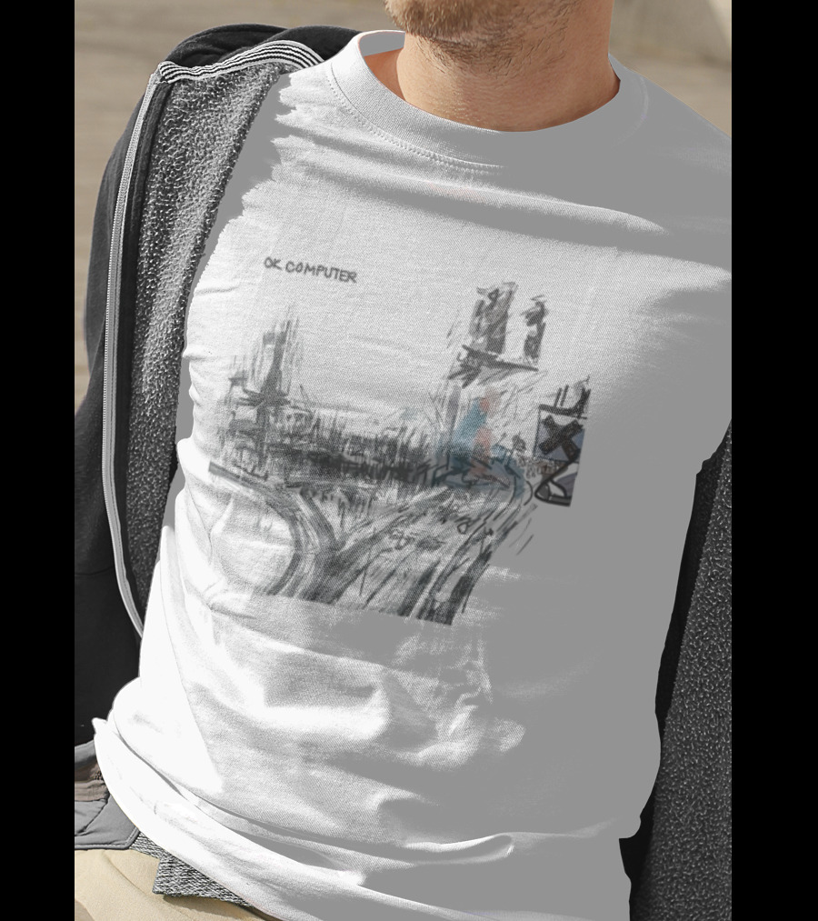 Radiohead OK Computer Album Artwork Print T-Shirt