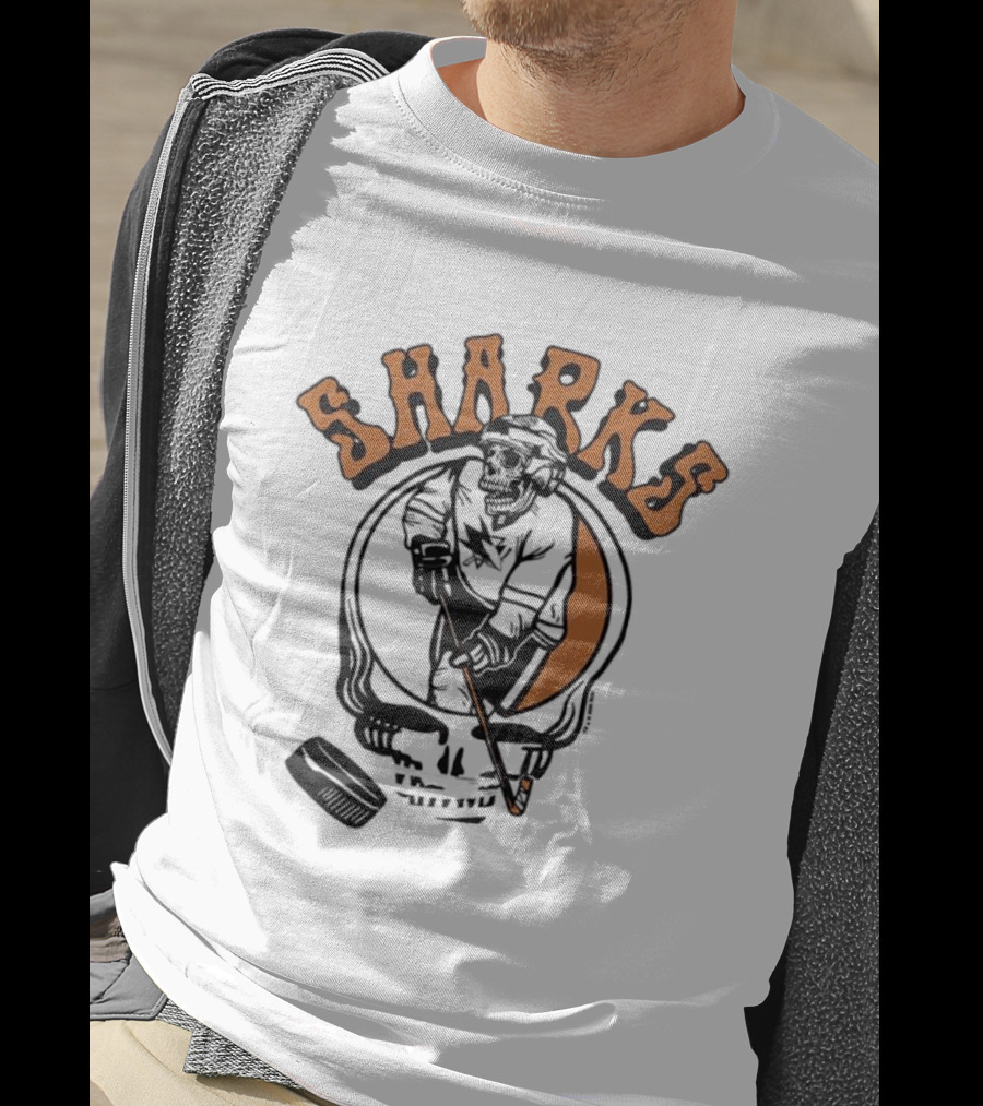 San Jose Sharks Grateful Dead Inspired Player Homage T-Shirt