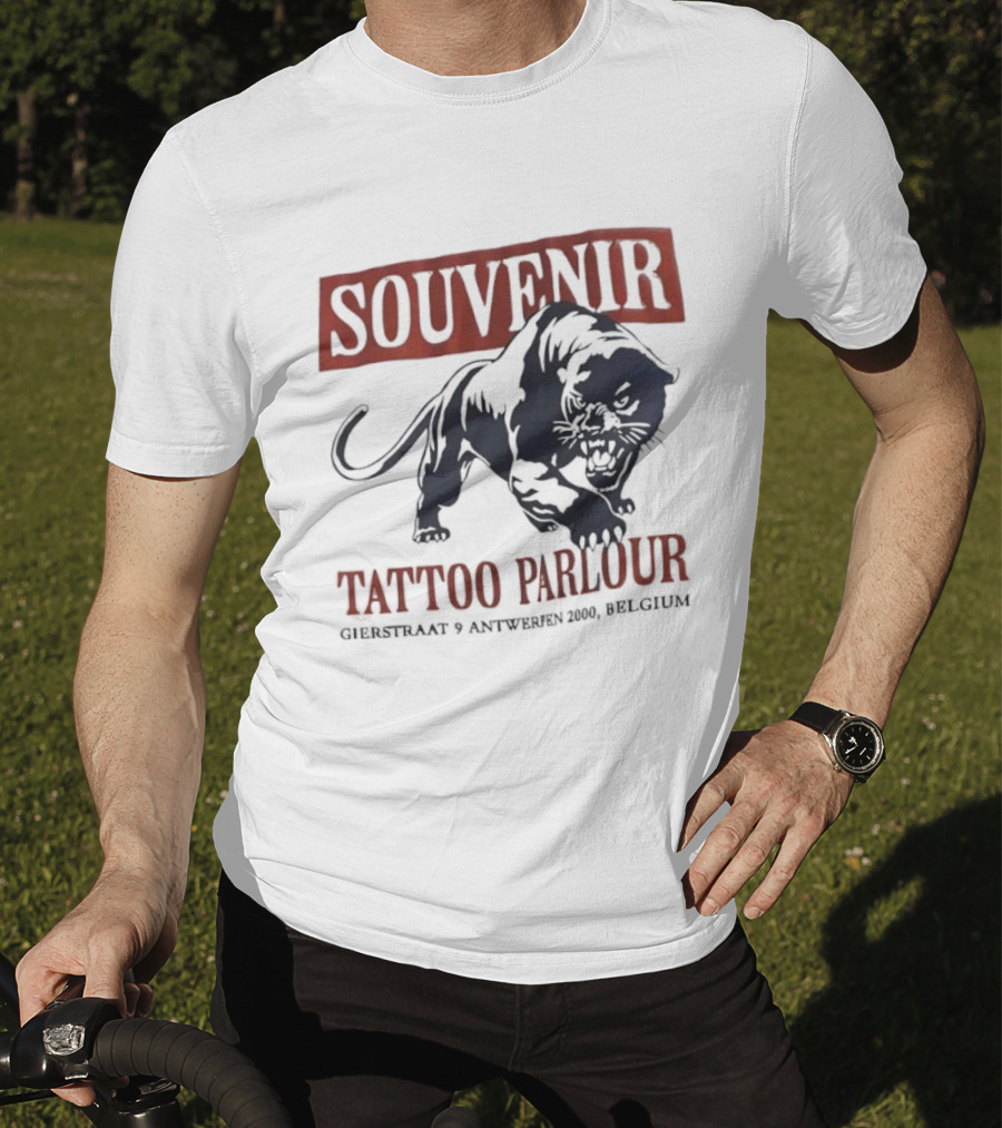 Souvenir Tattoo Parlour Gierstraat 9 Antwerp Belgium Tiger T-Shirt