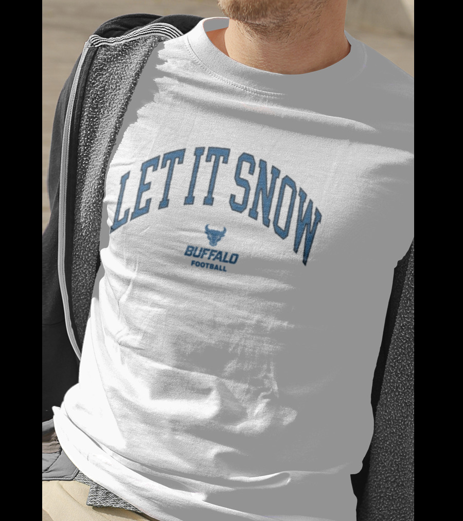 Let It Snow Buffalo Bulls Football Victor Snow T-Shirt