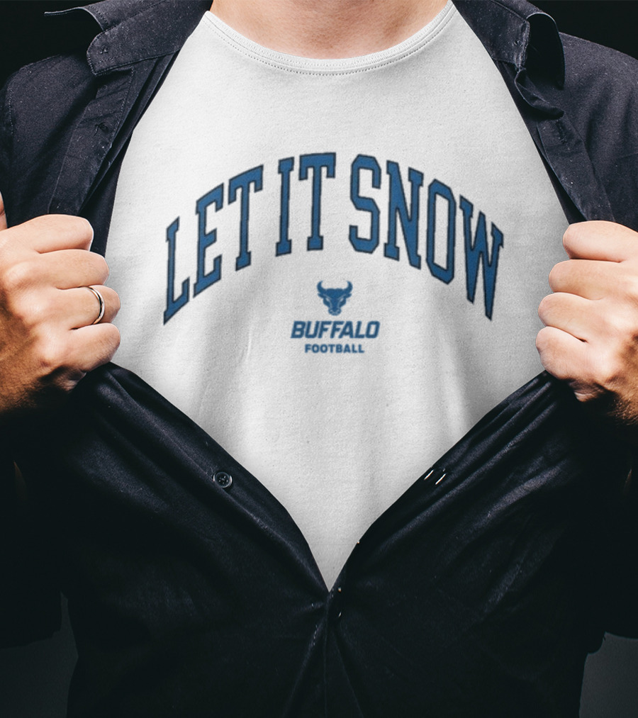 Let It Snow Buffalo Bulls Football Victor Snow T-Shirt