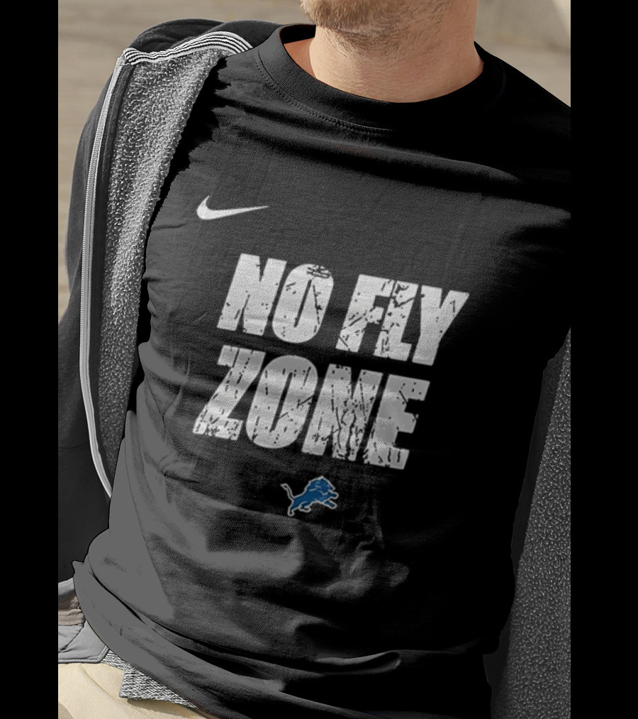 Nike Detroit Lions No Fly Zone Dan Campbell T-Shirt