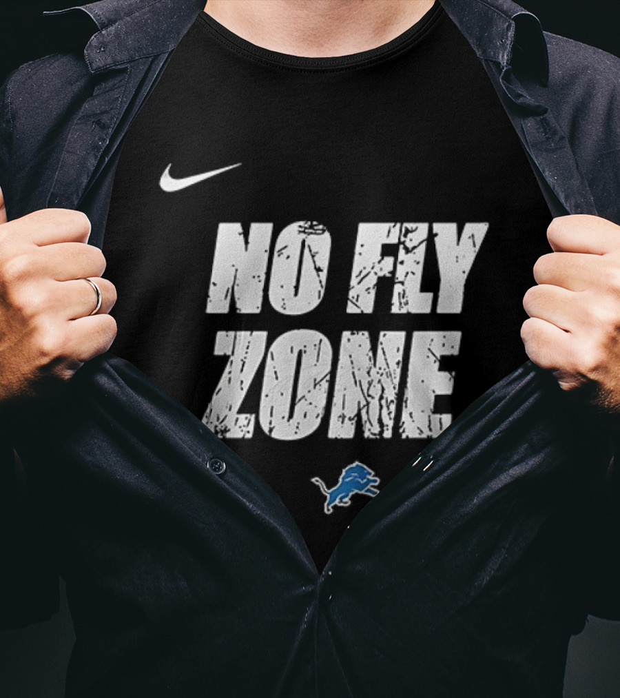 Nike Detroit Lions No Fly Zone Dan Campbell T-Shirt