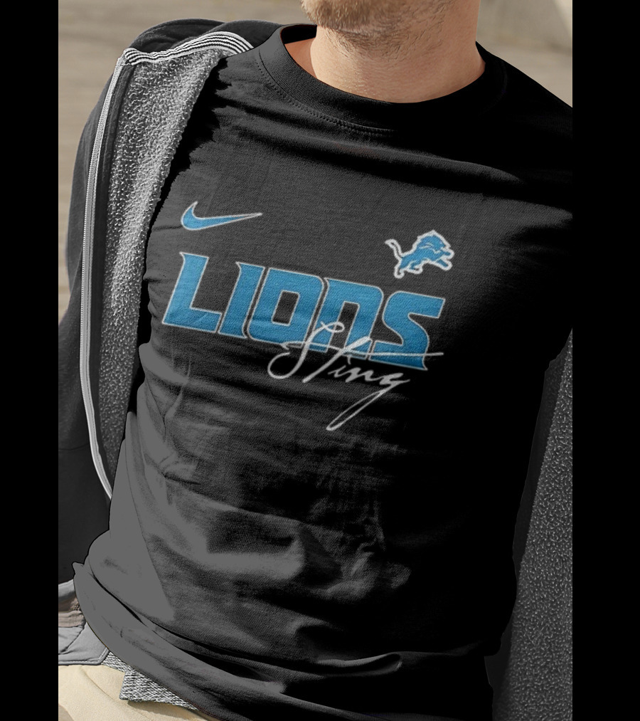 Nike Detroit Lions Sting Go Lions T-Shirt
