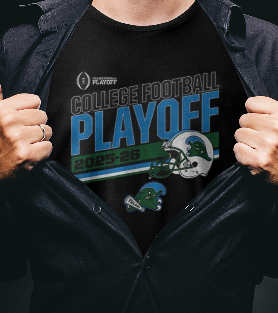 Tulane Green Wave College Football Playoff 2025-26 CFP T-Shirt