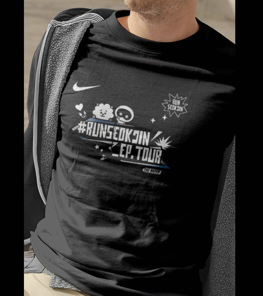 Runseokjin Ep Tour Jin Signature Nike Sparkles Stars T-Shirt
