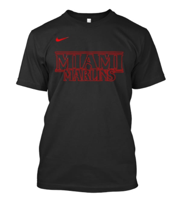 Nike Miami Marlins Stranger Things Collaboration T-Shirt