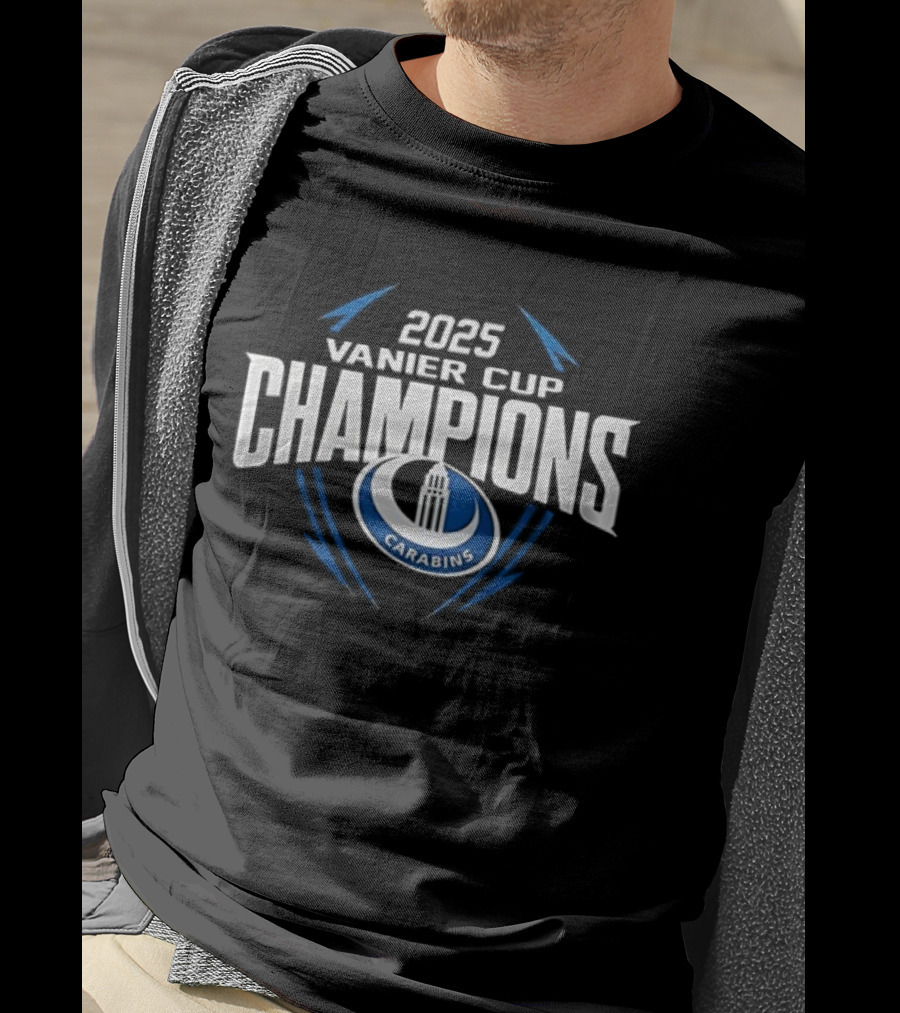 2025 Montreal Carabins Vanier Cup Champions T-Shirt