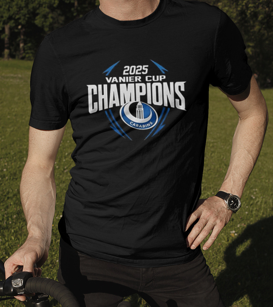2025 Montreal Carabins Vanier Cup Champions T-Shirt