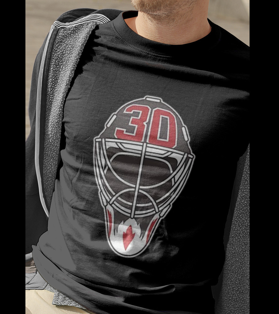 New Jersey Devils Number 30 Goalie Mask T-Shirt