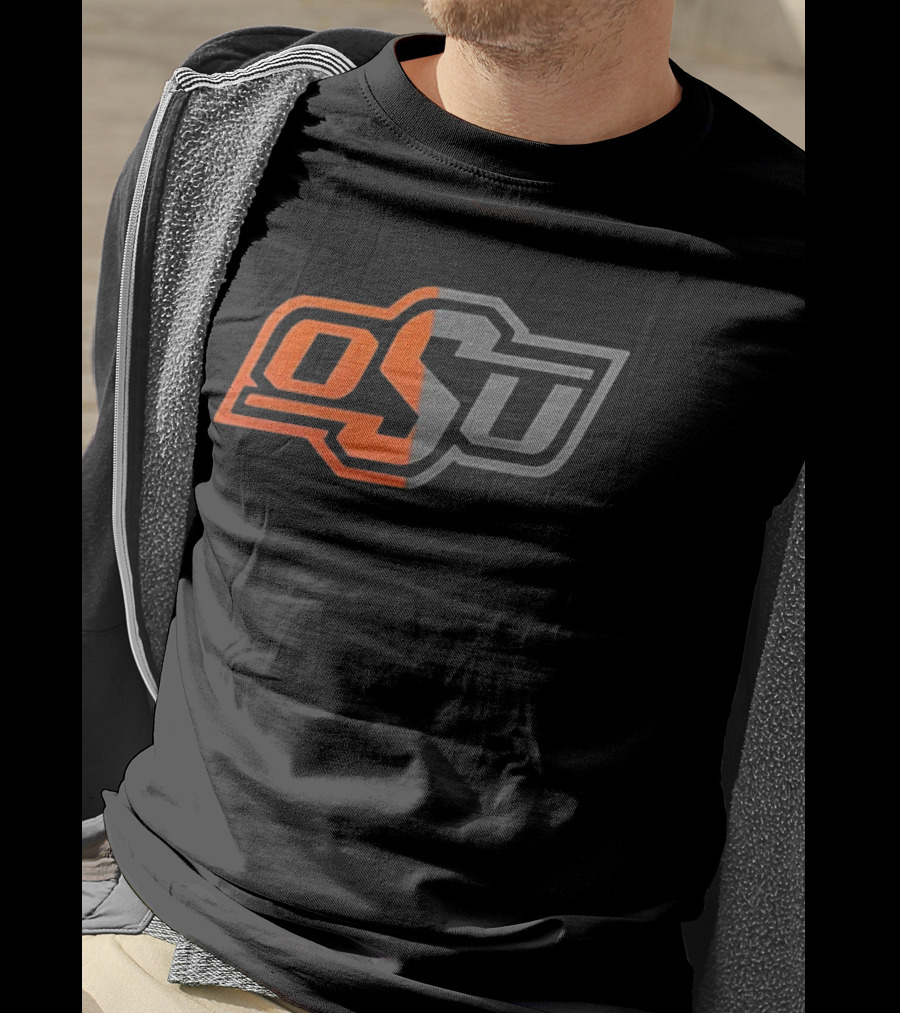 Oklahoma State Cowboys OSU Back In Black Orange Gray T-Shirt