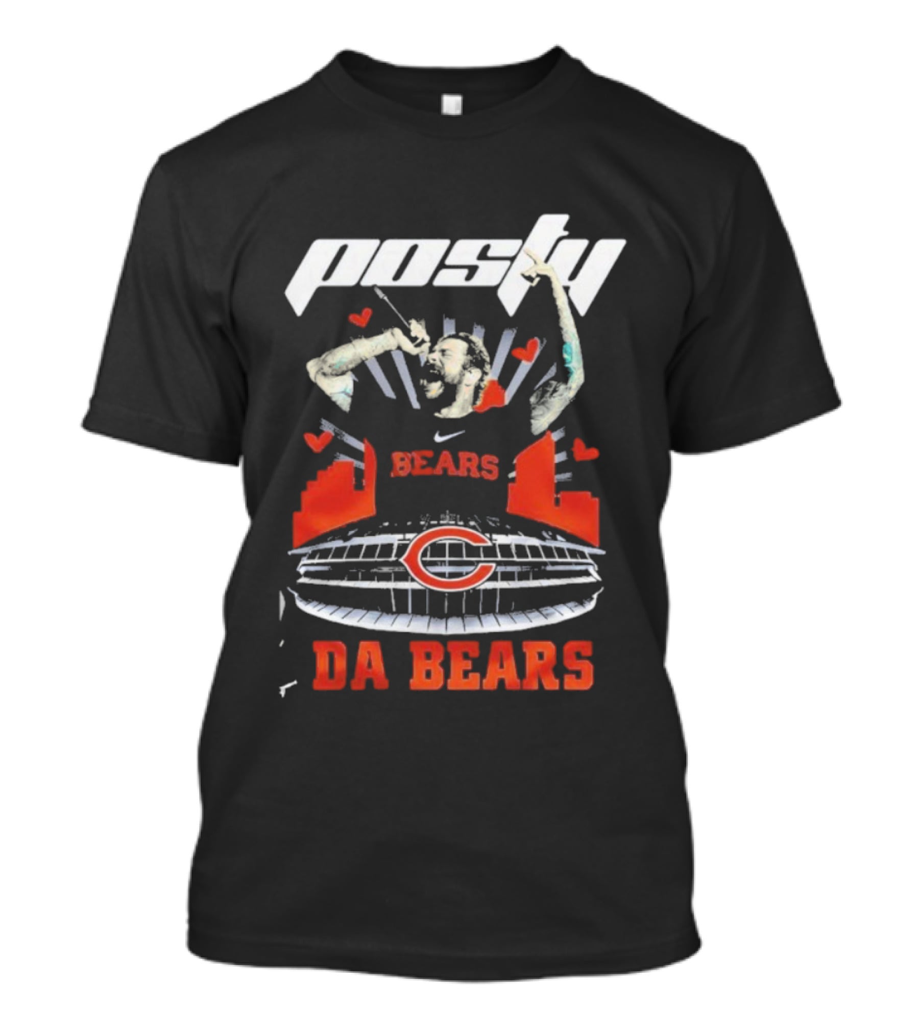 Posty Bears Da Bears Chicago Stadium T-Shirt