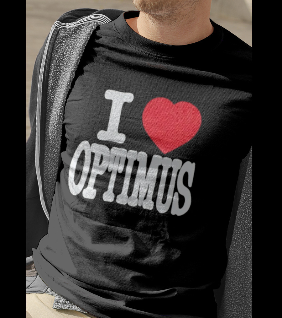 I Heart Optimus Bold Statement T-Shirt