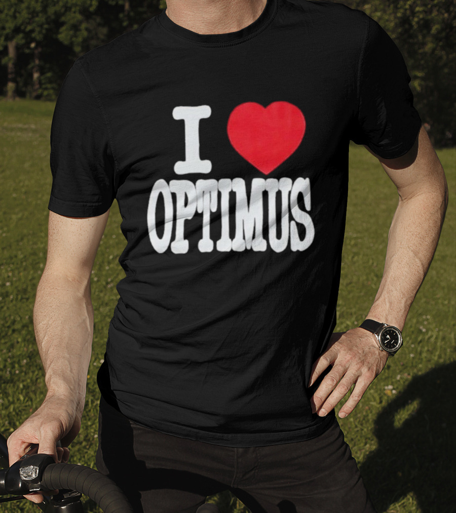 I Heart Optimus Bold Statement T-Shirt