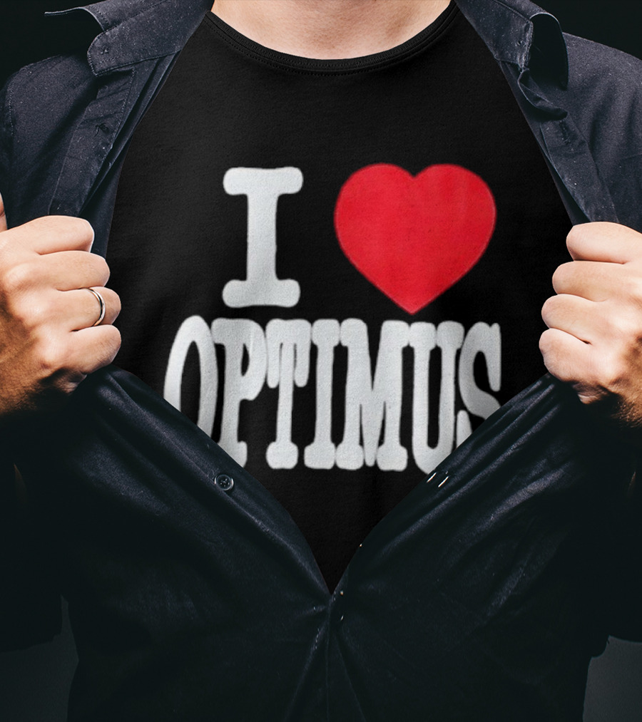 I Heart Optimus Bold Statement T-Shirt