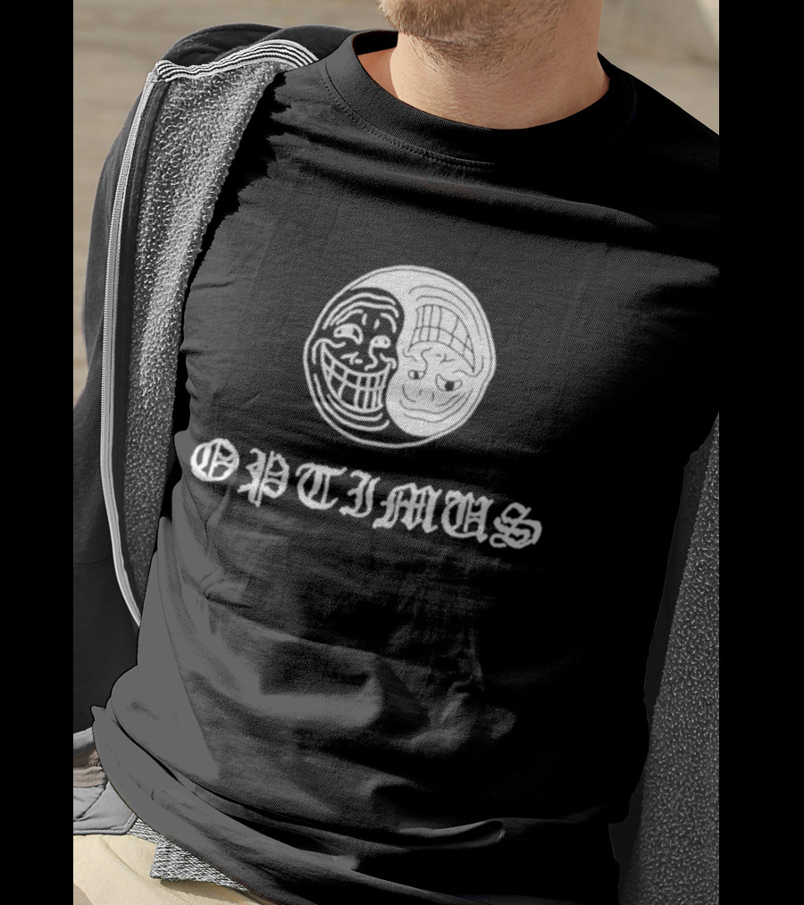 OPTIMUS Yin Yang Trollface T-Shirt