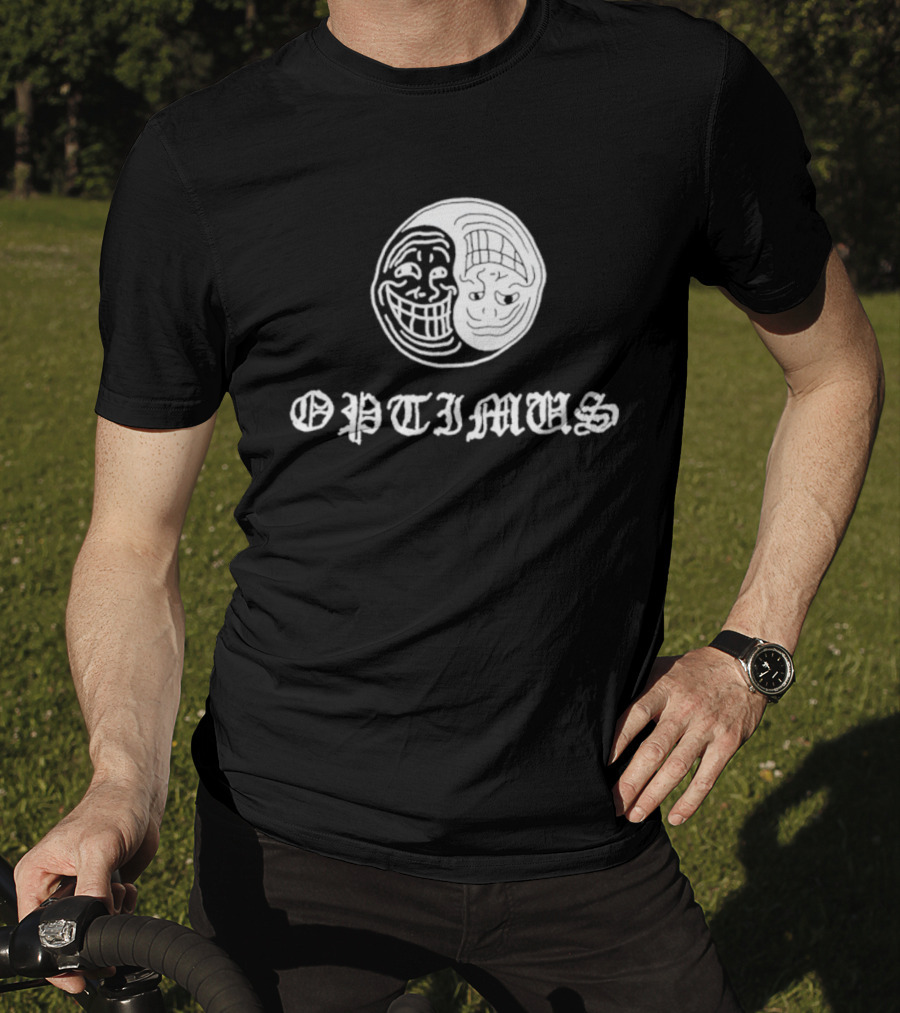 OPTIMUS Yin Yang Trollface T-Shirt