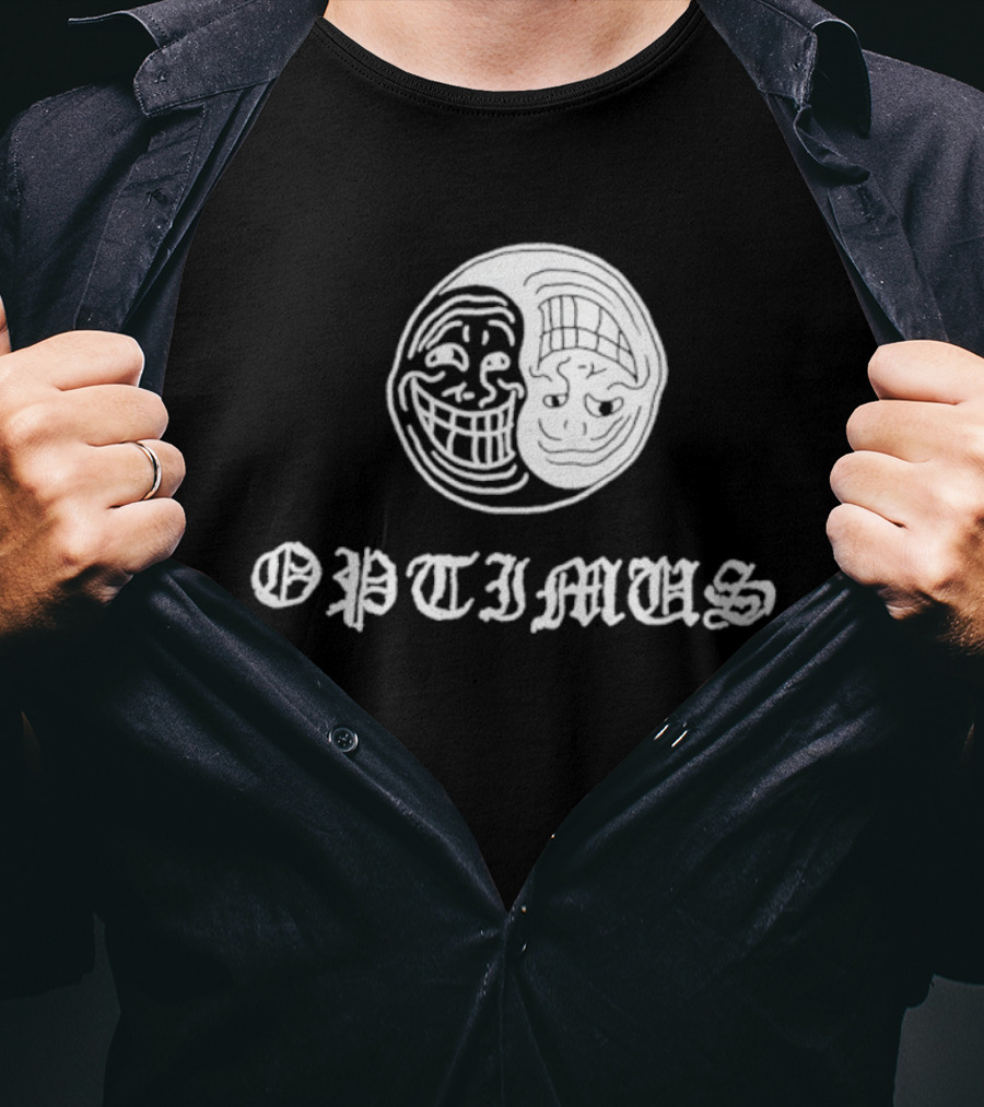 OPTIMUS Yin Yang Trollface T-Shirt
