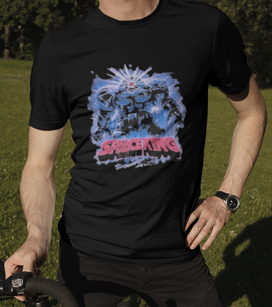 Space King Giant Robot Cosmic Warrior Vintage Design T-Shirt