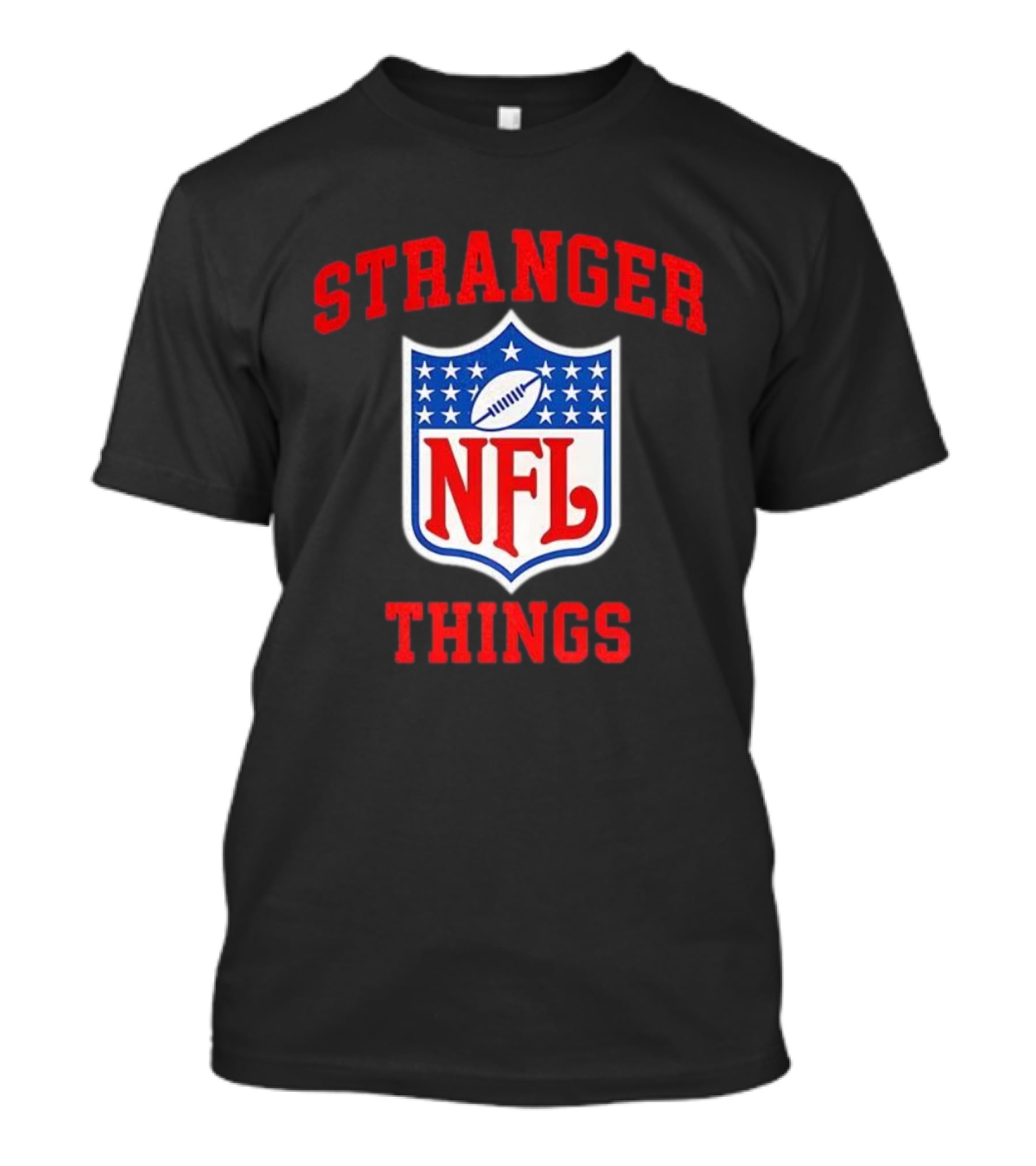 Stranger Things NFL Mashup Collaboration Sports Fans Nostalgia Apparel T-Shirt
