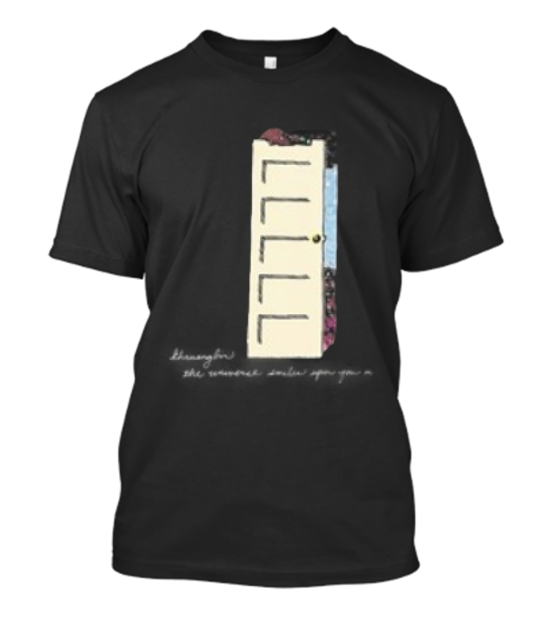 TUSHY The Universe Smiles Upon You 2025 Tour Door Art With Flowers And Pastel Colors T-Shirt