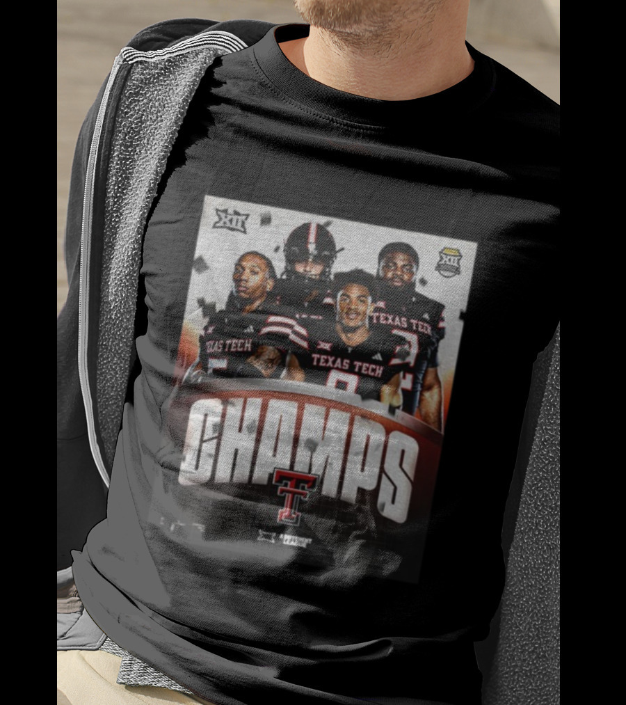 Texas Tech Big 12 Champs 2025 Football Victory Celebration T-Shirt