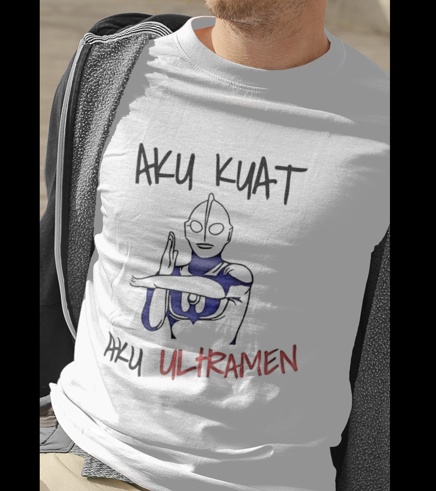 Aku Kuat Aku Ultraman Powerful Hero Icon T-Shirt