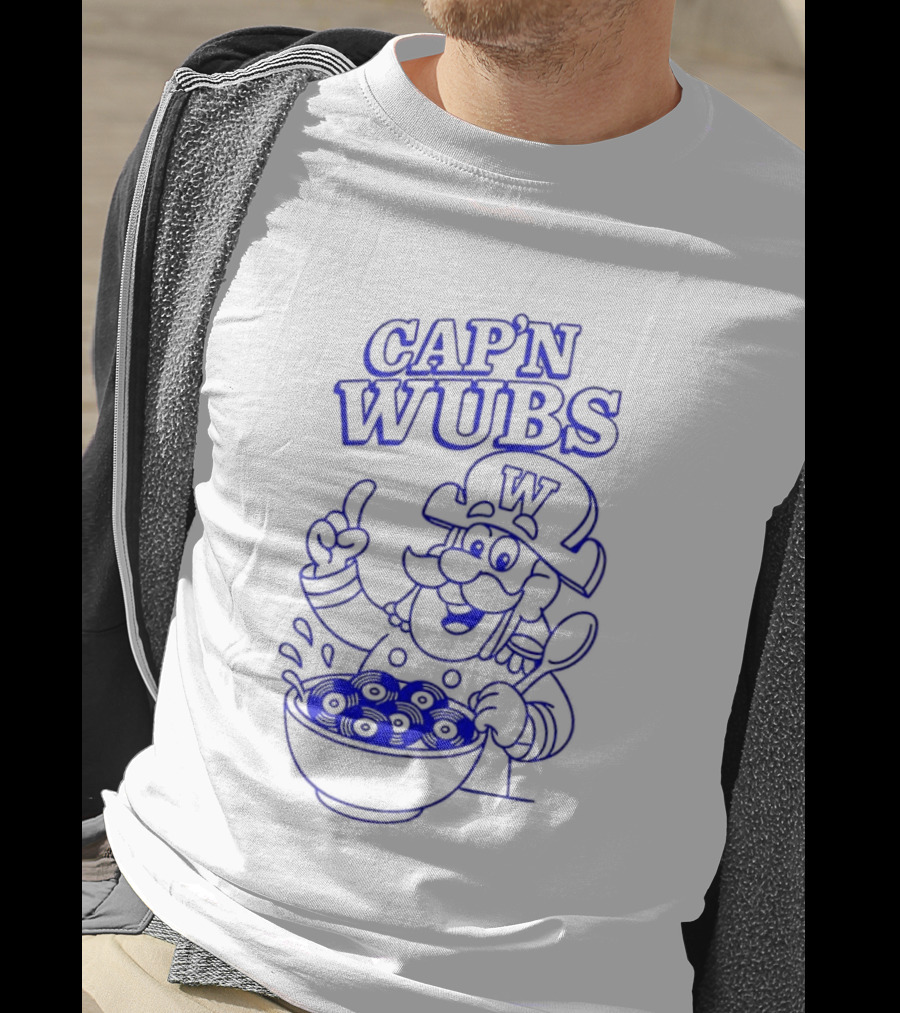 Cap’n Wubs Cartoon Character With Cereal Bowl T-Shirt