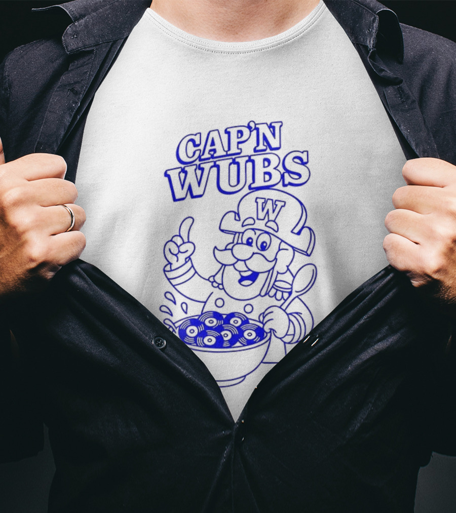 Cap’n Wubs Cartoon Character With Cereal Bowl T-Shirt