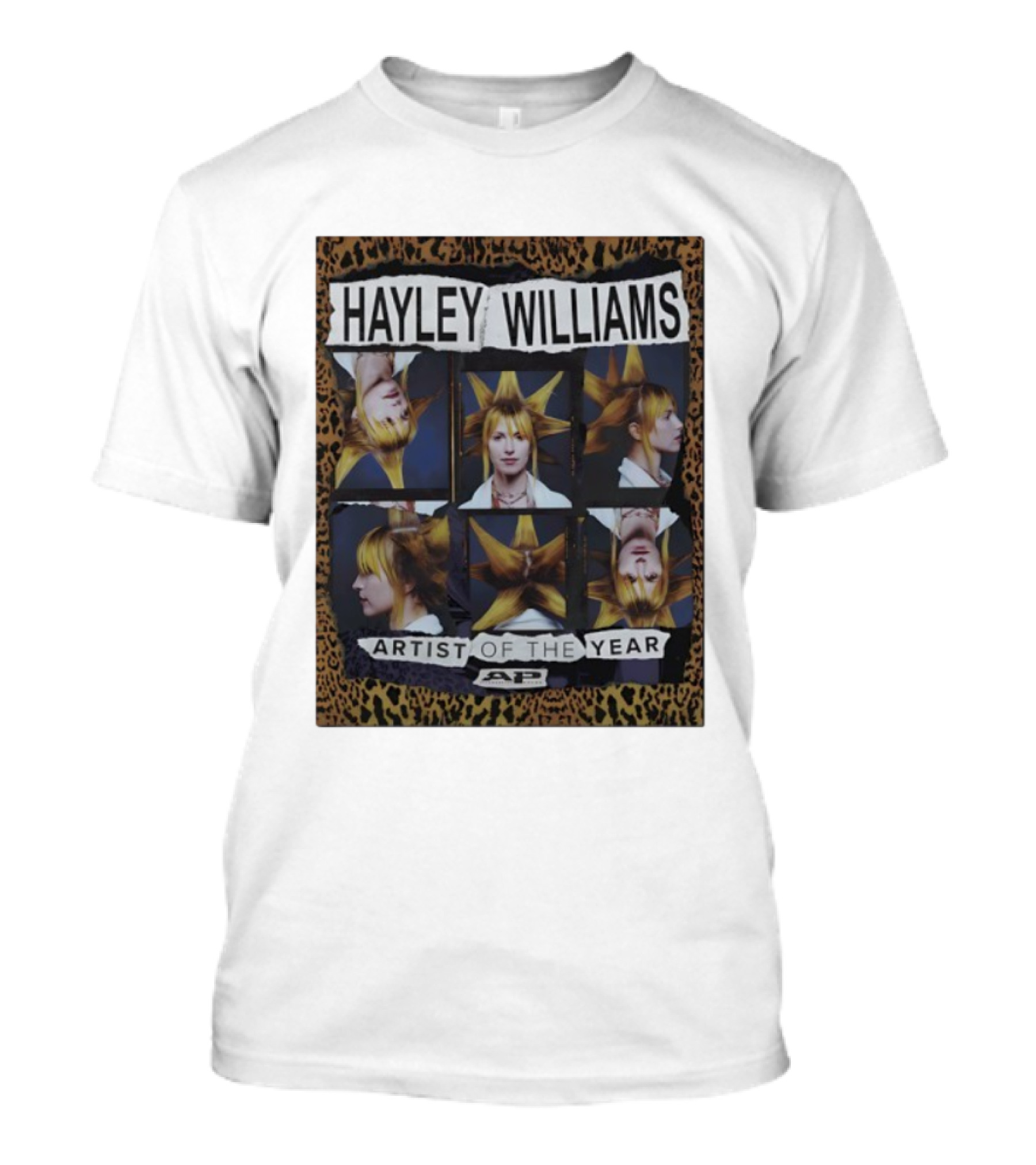Hayley Williams Artist Of The Year AP Magazine Leopard Print Style T-Shirt