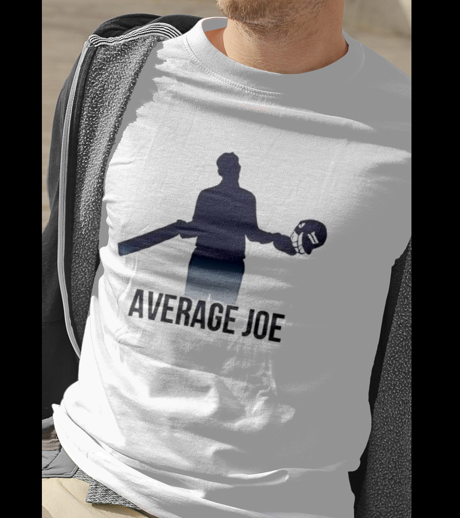 Joe Root Average Joe Cricket Bat Helmet Silhouette T-Shirt