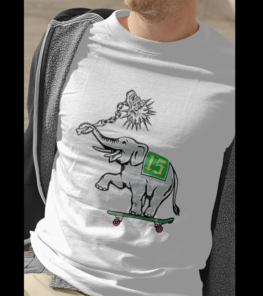 Oakland Elephant Skateboard Number 15 T-Shirt