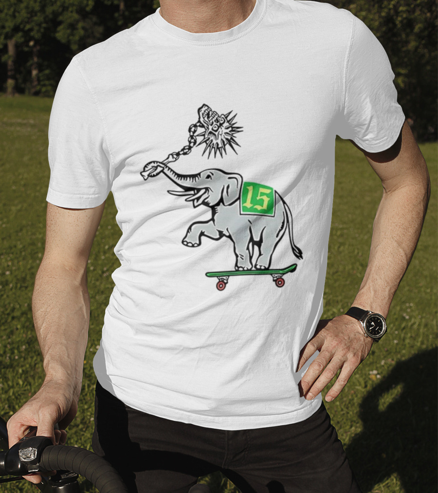 Oakland Elephant Skateboard Number 15 T-Shirt