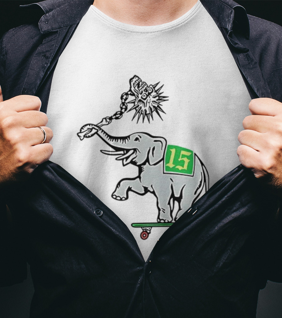 Oakland Elephant Skateboard Number 15 T-Shirt