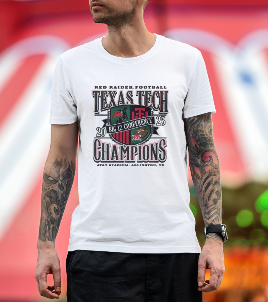 Texas Tech Red Raiders Football 2025 Champions Arlington TX T-Shirt