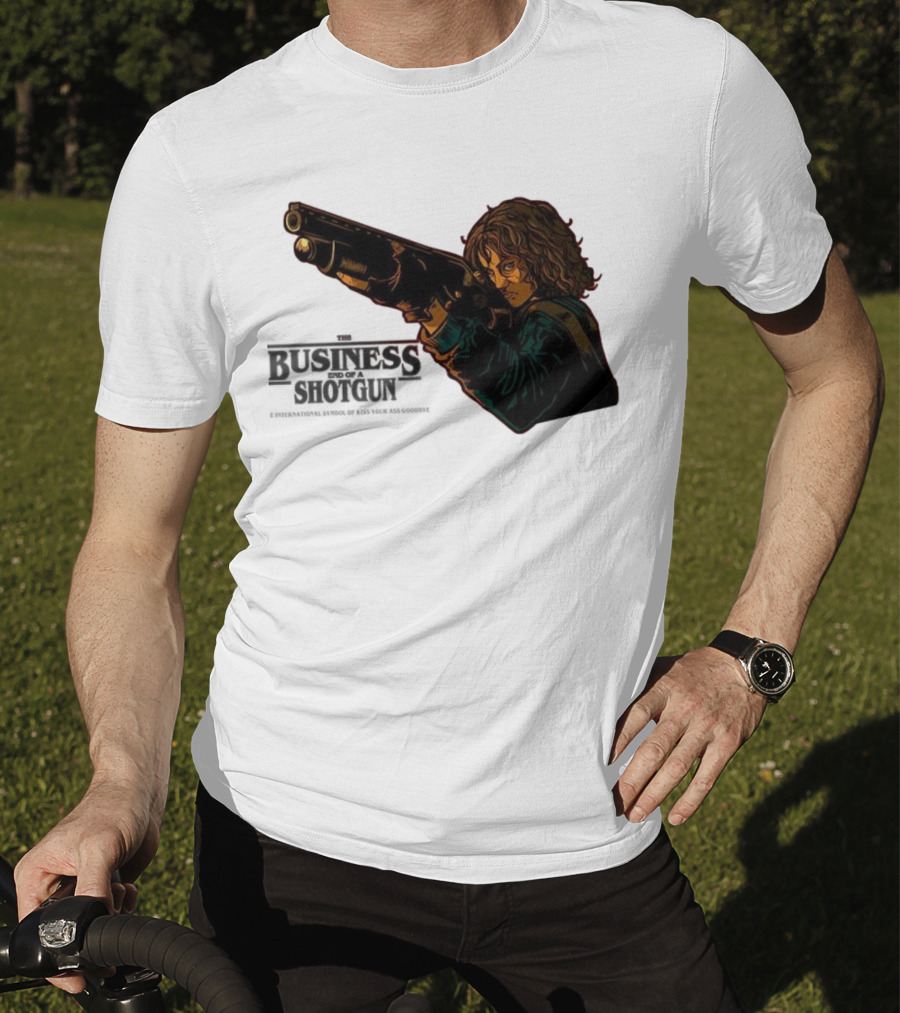 The Business End Of A Shotgun International Symbol Of Kiss Your Ass Goodbye T-Shirt