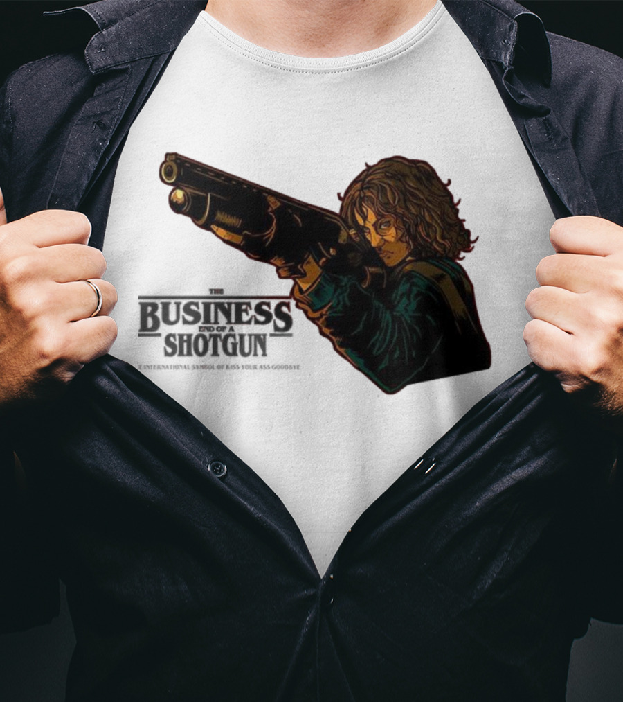 The Business End Of A Shotgun International Symbol Of Kiss Your Ass Goodbye T-Shirt