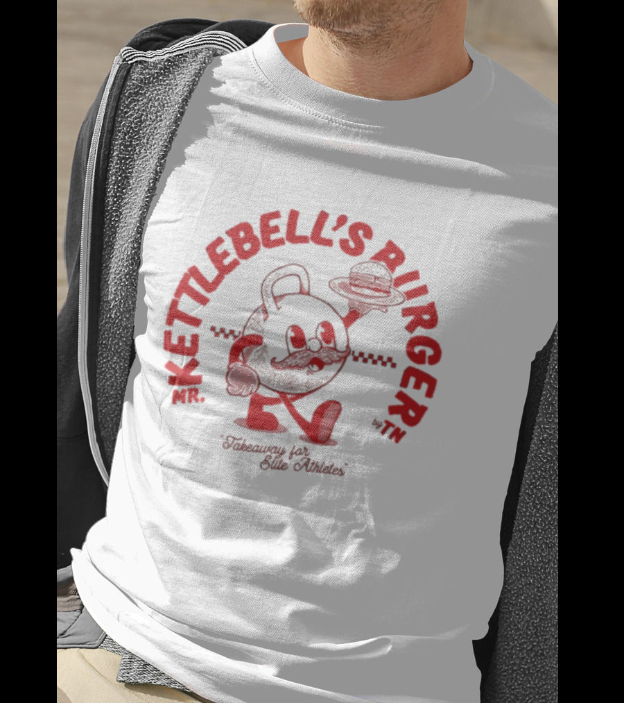 Mr. Kettlebell's Burger Takeaway For Elite Athletes T-Shirt