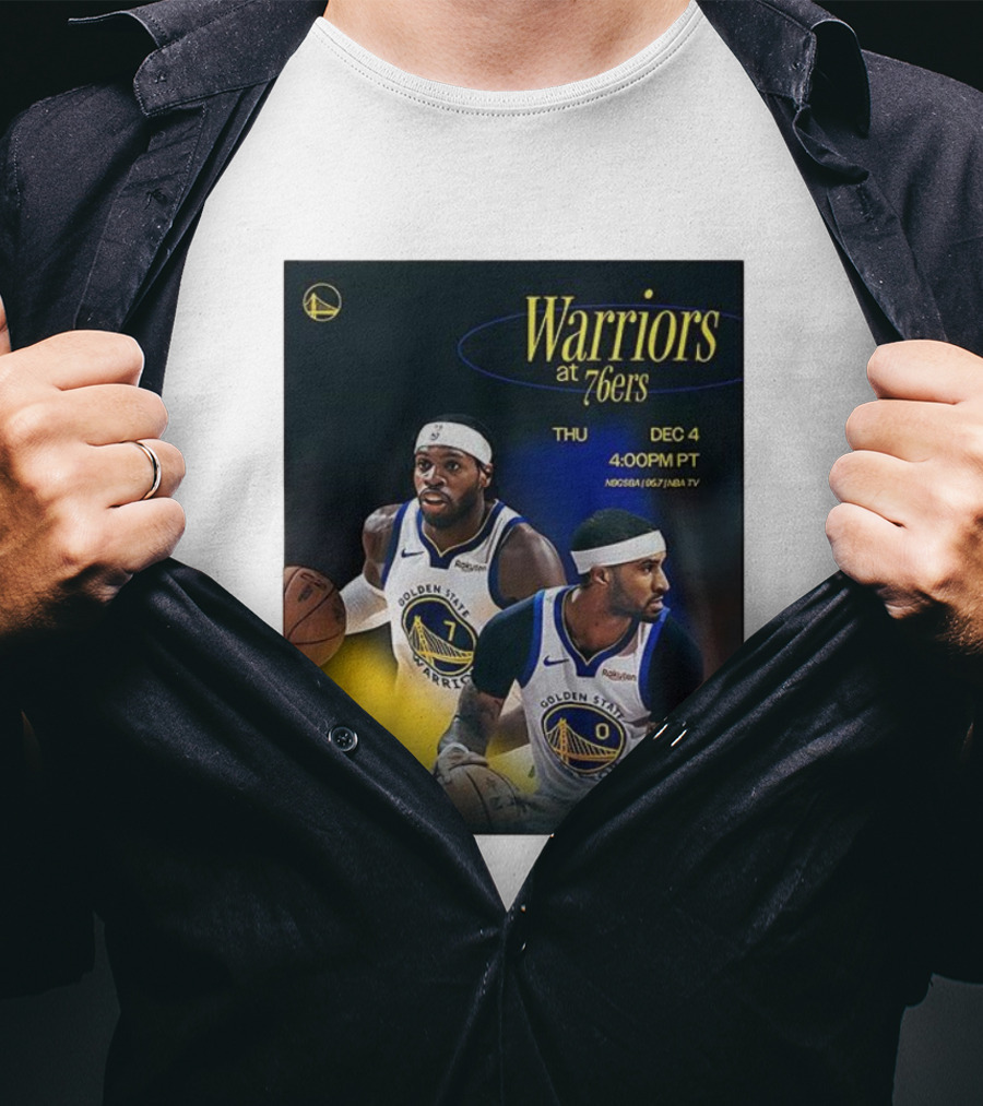 Warriors At 76ers Thu Dec 4 4:00 PM PT NBA TV T-Shirt